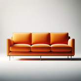 Obsidian Elegance: Triple-Seater Luxury Couch